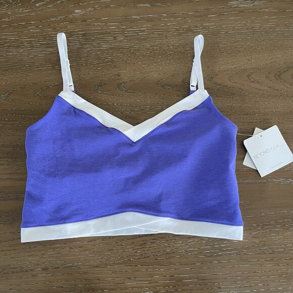Beyond Yoga Other - Beyond Yoga Womens Estilo Sports Bra Large Workout Gym Purple Activewear